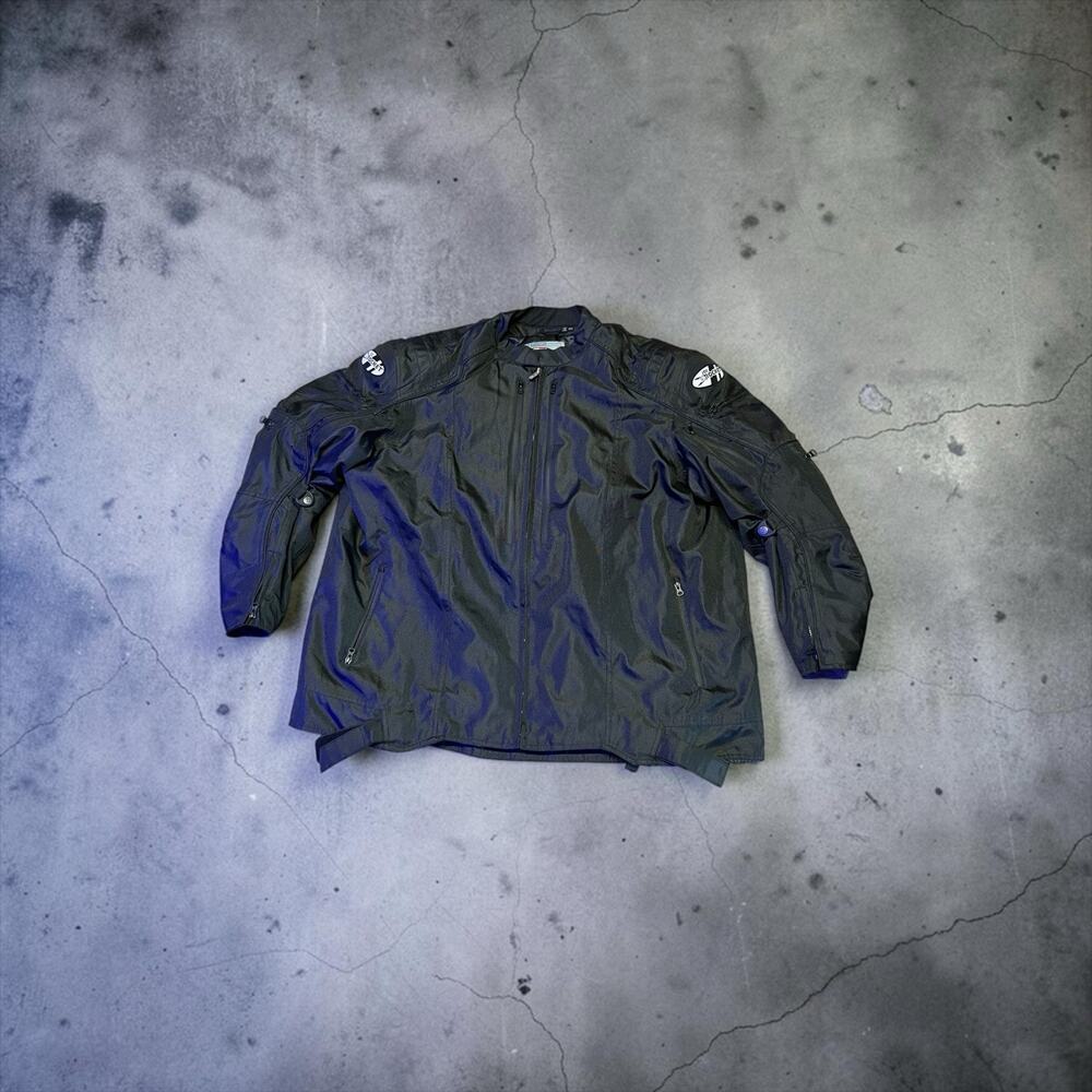 Joe Rocket 4XL Big & Tall Black Textile Armored Motorcycle Riding Jacket